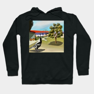 Aussie Backyard (with Magpie) Hoodie